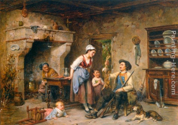 Leon Caille The Huntsman's Home Coming